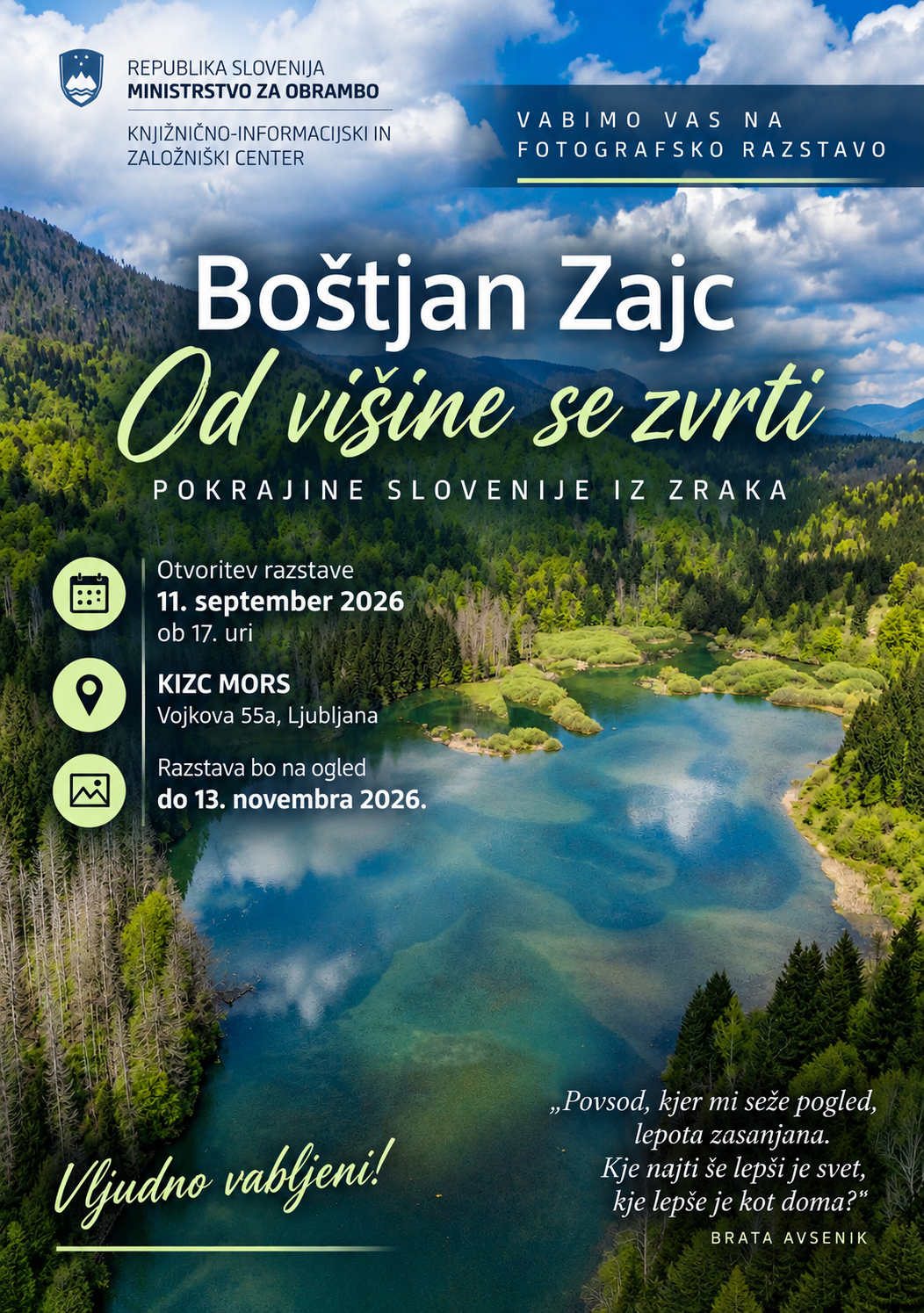 Fotografska razstava Boštjana Zajca Od višine se zvrti
