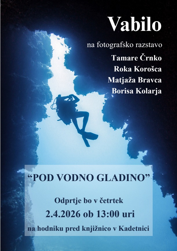 Fotografska razstava "Pod vodno gladino"